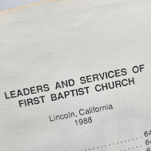 Berry Good Recipes Cookbook First Baptist Church 1988 Lincoln CA - Picture 2 of 7